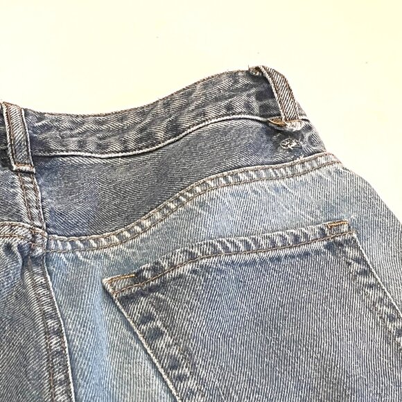 PacSun Eco Patchwork Boyfriend High Rise Baggy Jeans Womens 29 Medium Wash - Picture 9 of 10